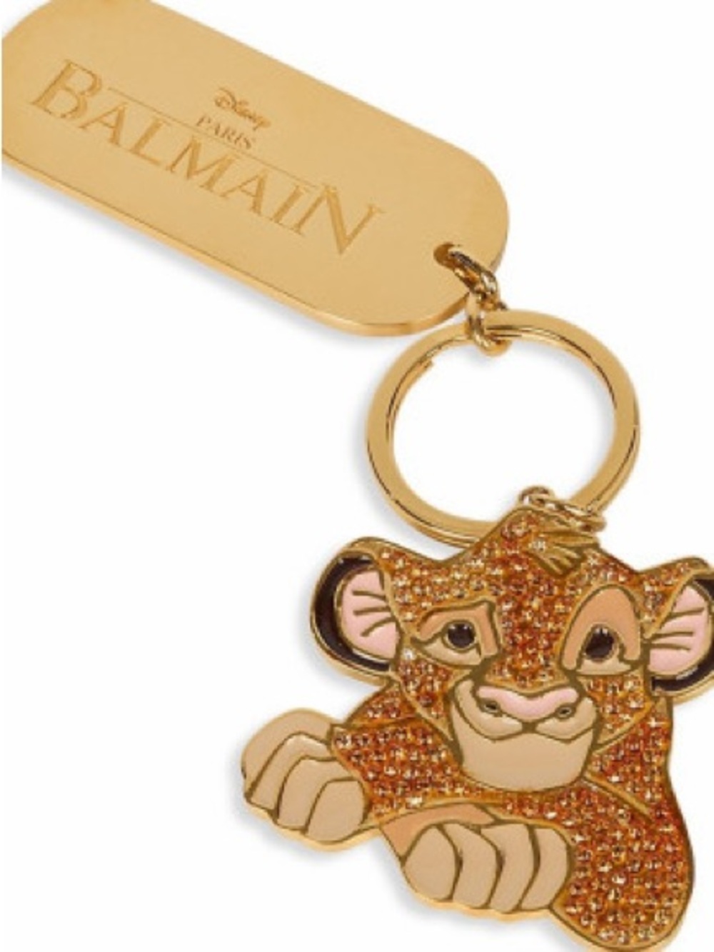 Balmain Brass Simba Key Ring